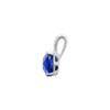 Alizee Marina Blue Pendant in 925 Sterling Silver Plated Rhodium, view 2