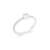 Dana .925 Sterling Silver Plated Rhodium and 18k Gold Plated Ring