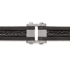 Men's Wissant Ruthenium Bracelet in Stainless Steel, view 2