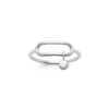 Mackenzie Sparkle Ring in 925 Sterling Silver Plated Rhodium, view 2