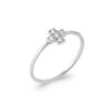 Maria .925 Sterling Silver Plated Rhodium and 18K Gold Plated Ring Cubic Zirconia