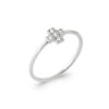 Maria .925 Sterling Silver Plated Rhodium and 18K Gold Plated Ring Cubic Zirconia