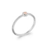Dana .925 Sterling Silver Plated Rhodium and 18k Gold Plated Ring