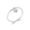 Load image into Gallery viewer, Sunlight Dangle .925 Sterling Silver Plated Rhodium Ring and 18K Gold Plated Cubic Zirconia
