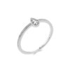 Amelia .925 Sterling Silver Plated Rhodium and 18k Gold Plated Ring Cubic Zirconia