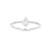 Amelia .925 Sterling Silver Plated Rhodium and 18k Gold Plated Ring Cubic Zirconia