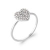 Lea .925 Sterling Silver Plated Rhodium and 18k Gold Plated Ring Cubic Zirconia