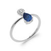 Load image into Gallery viewer, Paulina .925 Sterling Silver Plated Rhodium and 18k Gold Plated Ring Cubic Zirconia
