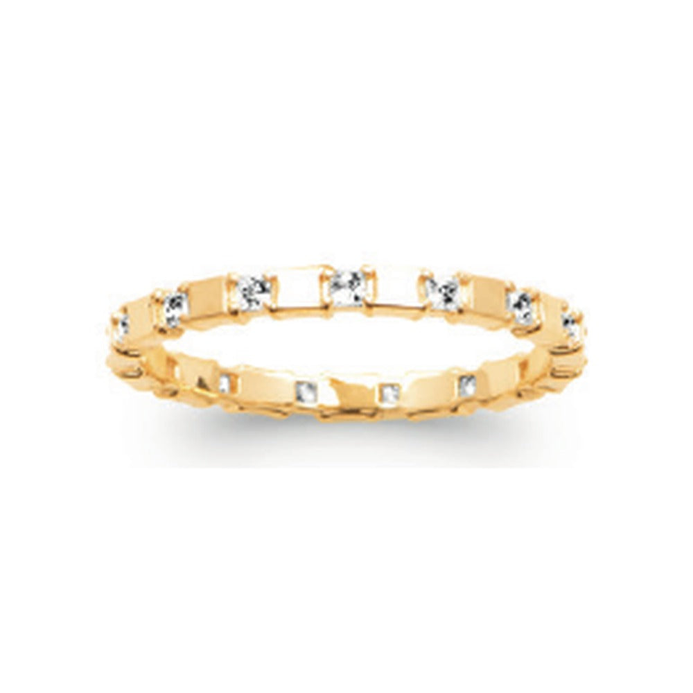 Sienna Station Ring, 18K Gold Plated