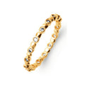 Margaux Stacking Ring White, 18K Gold Plated