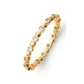 Margaux Stacking Ring Light Blue, 18K Gold Plated