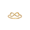 Infinity Ring in 925 Sterling Silver Plated Rhodium or 18K Gold Plated, view 4