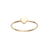 MiniMe Heart Ring in 925 Sterling Silver Plated Rhodium or 18K Gold Plated, view 3