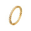 Elizabeth Band Ring in 925 Sterling Silver Plated Rhodium or 18K Gold Plated