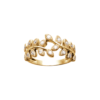 Eden Leaf Ring in 925 Sterling Silver Plated Rhodium or 18K Gold Plated, view 5