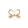 Butterfly Twist Ring in 925 Sterling Silver Plated Rhodium or 18K Gold Plated