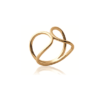 Butterfly Twist Ring in 925 Sterling Silver Plated Rhodium or 18K Gold Plated, view 3