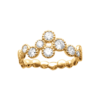 Elizabeth Band Bouquet Ring in 18K Gold Plated, view 2