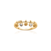 Load image into Gallery viewer, Mystigrey Hannah 18K Gold Plated Crown Ring with Cubic Zirconia
