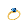 Load image into Gallery viewer, Mystigrey Alizee Marina 18K Gold Plated Ring Blue
