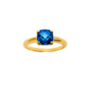 Mystigrey Alizee Marina 18K Gold Plated Ring Blue
