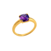 Alizee Violetta Violet Ring in 18K Gold Plated