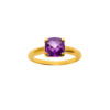 Alizee Violetta Violet Ring in 18K Gold Plated, view 2