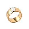 Savannah White Moonstone Ring in 18K Gold Plated