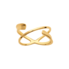Jamie Open Ring in 925 Sterling Silver Plated Rhodium or 18K Gold Plated
