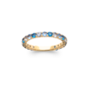 Mystigrey Oceana 18K Gold Plated Ring Pink and Blue