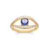 Sofia Purple Ring in 925 Sterling Silver Plated Rhodium or 18K Gold Plated, view 4