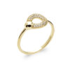 Oaklie Ring in 925 Sterling Silver Plated Rhodium or 18K Gold Plated