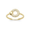 Oaklie Ring in 925 Sterling Silver Plated Rhodium or 18K Gold Plated, view 2