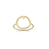 Load image into Gallery viewer, Mystigrey Myra 18K Gold Plated Circle Ring with Cubic Zirconia
