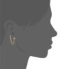 Polaris Tristar Drape Earring (Single) in 18K Gold Plated, view 4