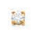Zoe Square Stud Earring, 18K Gold Plated