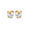Millie Heart Earrings in 18K Gold Plated