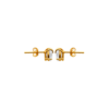 Millie Heart Earrings in 18K Gold Plated, view 2