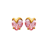 Millie Heart Earrings in 18K Gold Plated, view 4