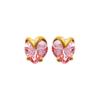 Load image into Gallery viewer, Mystigrey Millie Heart 18K Gold Plated Earrings for Women with Cubic Zirconia
