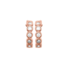 Elizabeth Rose Hoop Earrings in 18K Gold Plated