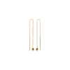 Olivia Dangle Earrings in 18K Gold Plated, view 2