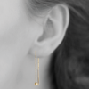 Mystigrey Olivia 18K Gold Plated Dangle Earrings for Women