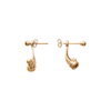 Load image into Gallery viewer, Mystigrey Olivia 18K Gold Plated Jacket Earrings for Women
