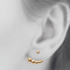 Olivia Jacket Earrings in 18K Gold Plated, view 3
