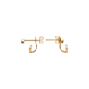 Load image into Gallery viewer, Mystigrey Aria 18K Gold Plated Jacket Earrings for Women with Cubic Zirconia
