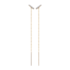 Gaelle Dangling Earrings in 925 Sterling Silver Plated Rhodium or 18K Gold Plated, view 2