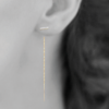 Gaelle Dangling Earrings in 925 Sterling Silver Plated Rhodium or 18K Gold Plated, view 9