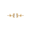 Load image into Gallery viewer, Mystigrey Jessica 18K Gold Plated Square Earrings for Women with Cubic Zirconia
