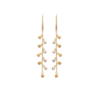Load image into Gallery viewer, Mystigrey Hannah 18K Gold Plated Crown Earrings for Women with Cubic Zirconia
